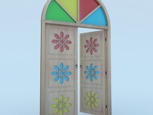 traditional moroccan door 3D-Modell