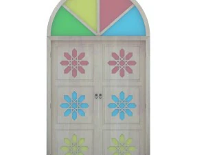traditional moroccan door 3D Model