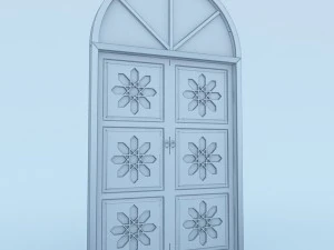 traditional moroccan door 3D Model