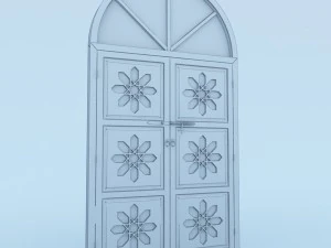 traditional moroccan door 3D Model