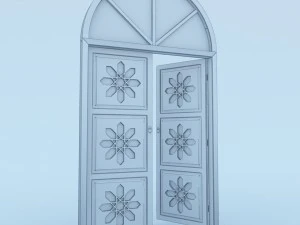 traditional moroccan door 3D Model