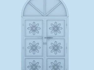 traditional moroccan door 3D Model
