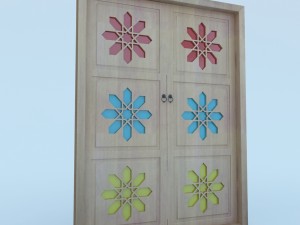 traditional moroccan door Modèle 3D