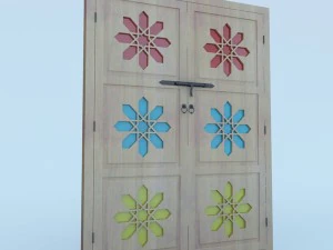 traditional moroccan door 3D Model