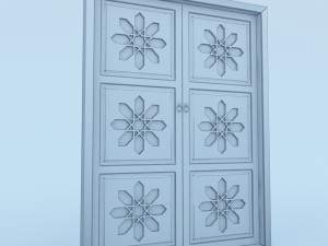 traditional moroccan door 3D मॉडल