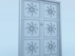 traditional moroccan door 3D Model
