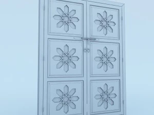 traditional moroccan door 3D Model