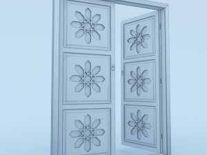 traditional moroccan door 3D मॉडल