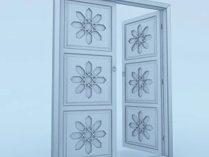 traditional moroccan door 3D Model
