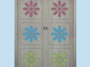 traditional moroccan door 3D Model