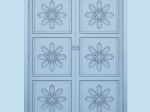 traditional moroccan door 3D मॉडल