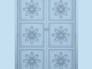 traditional moroccan door 3D Model