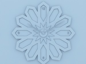 traditional moroccan clock 3D Model