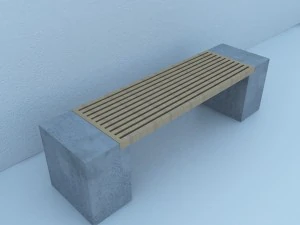 straatbank modern 3D Model