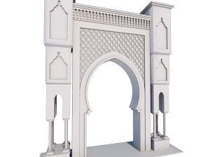 traditional moroccan door fes city 3D मॉडल