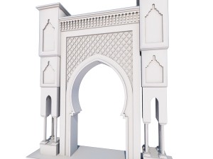 traditional moroccan door fes city 3D मॉडल
