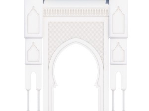 traditional moroccan door fes city 3D मॉडल