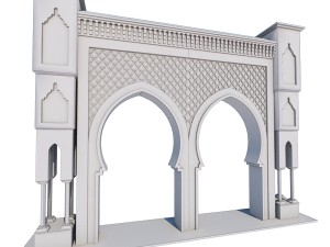 traditional moroccan door fes city 2 3D मॉडल