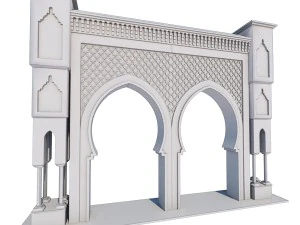 पारंपरिक मोरक्कन दरवाजा फ़ेस सिटी 2 3D मॉडल