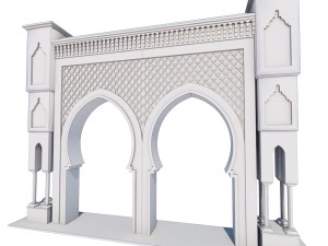 traditional moroccan door fes city 2 3D मॉडल