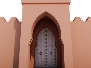 traditional moroccan door marrakech 3D मॉडल