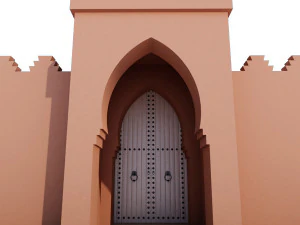 traditional moroccan door marrakech 3D Model