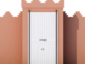 traditional moroccan door marrakech 3D Model