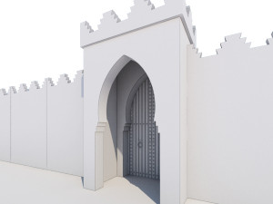 traditional moroccan door marrakech 3D मॉडल