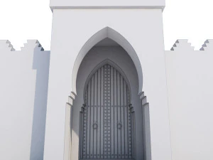 traditional moroccan door marrakech 3D Model