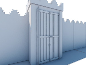 traditional moroccan door marrakech 3D मॉडल