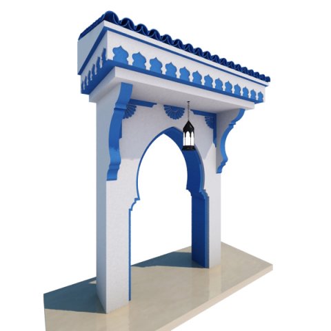 traditional moroccan door chefchaouen city 3D-Modell .c4d .max .obj .3ds .fbx .stl .blend 
