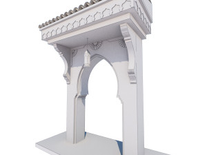 traditional moroccan door chefchaouen city 3D-Modell