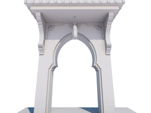 traditional moroccan door chefchaouen city 3D-Modell