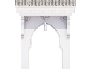 traditional moroccan door chefchaouen city 3D-Modell
