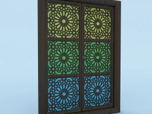 geleneksel Fas penceresi 3D Model