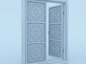 geleneksel Fas penceresi 3D Model