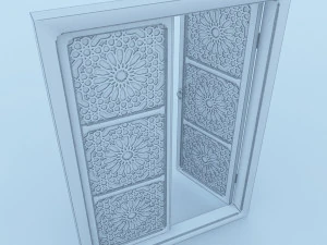 geleneksel Fas penceresi 3D Model