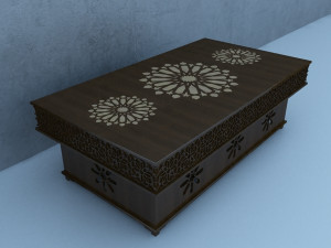 traditional moroccan table 3D Model