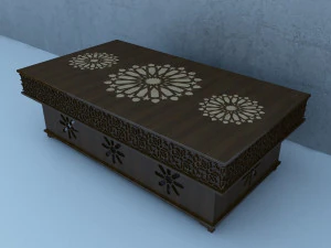traditional moroccan table 3D Model