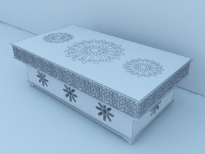traditional moroccan table 3D Model