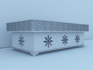 traditional moroccan table 3D Model