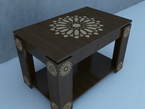 tradycyjny marokański st&oacute;ł Model 3D