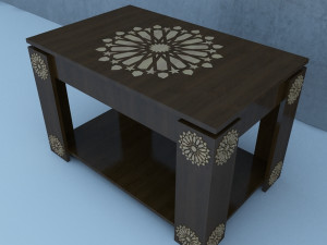 traditional moroccan table 3Dモデル