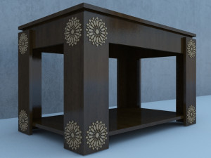traditional moroccan table 3Dモデル