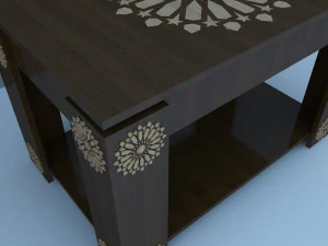 traditional moroccan table 3D Model