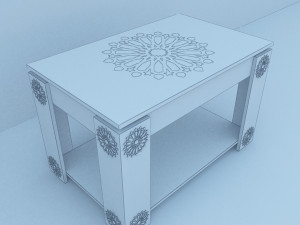 traditional moroccan table 3Dモデル