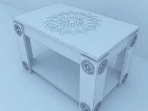 traditional moroccan table 3Dモデル