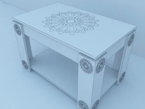 traditional moroccan table 3D Model