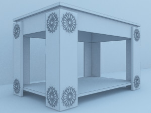 traditional moroccan table 3Dモデル