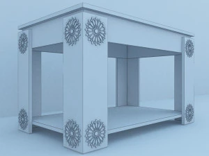 traditional moroccan table 3D Model